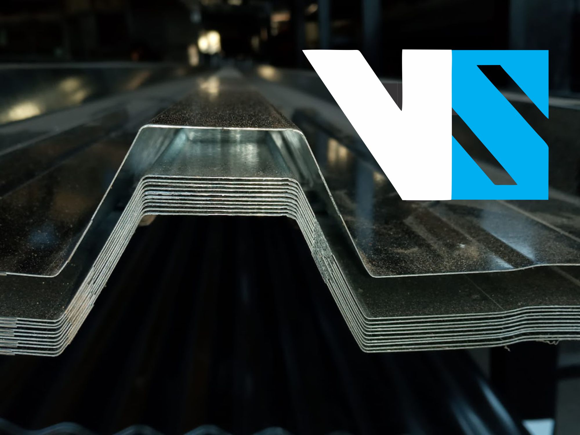 IBR roof sheet close up