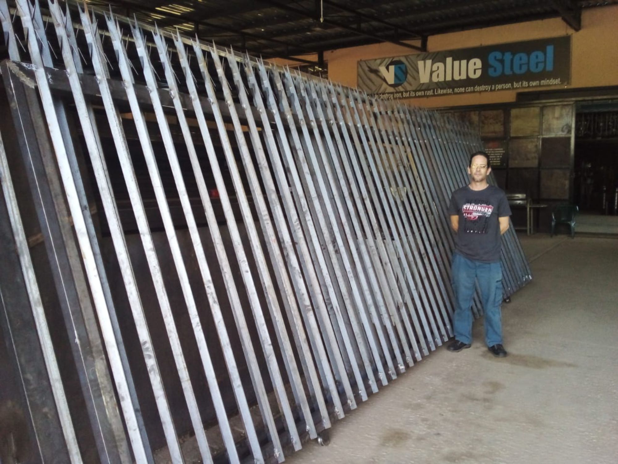 palisade fence gate value steel