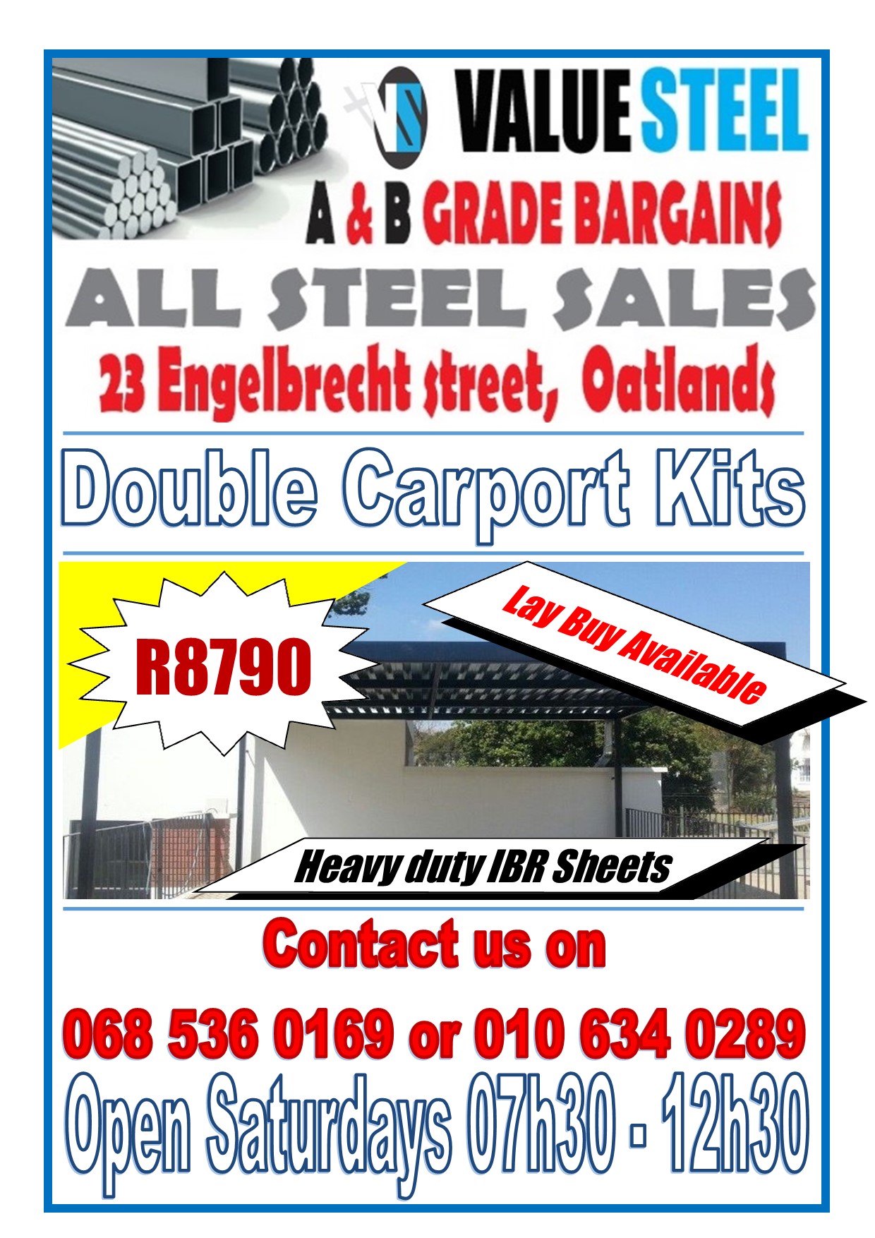 Carport Kit - Double + Lay Buy